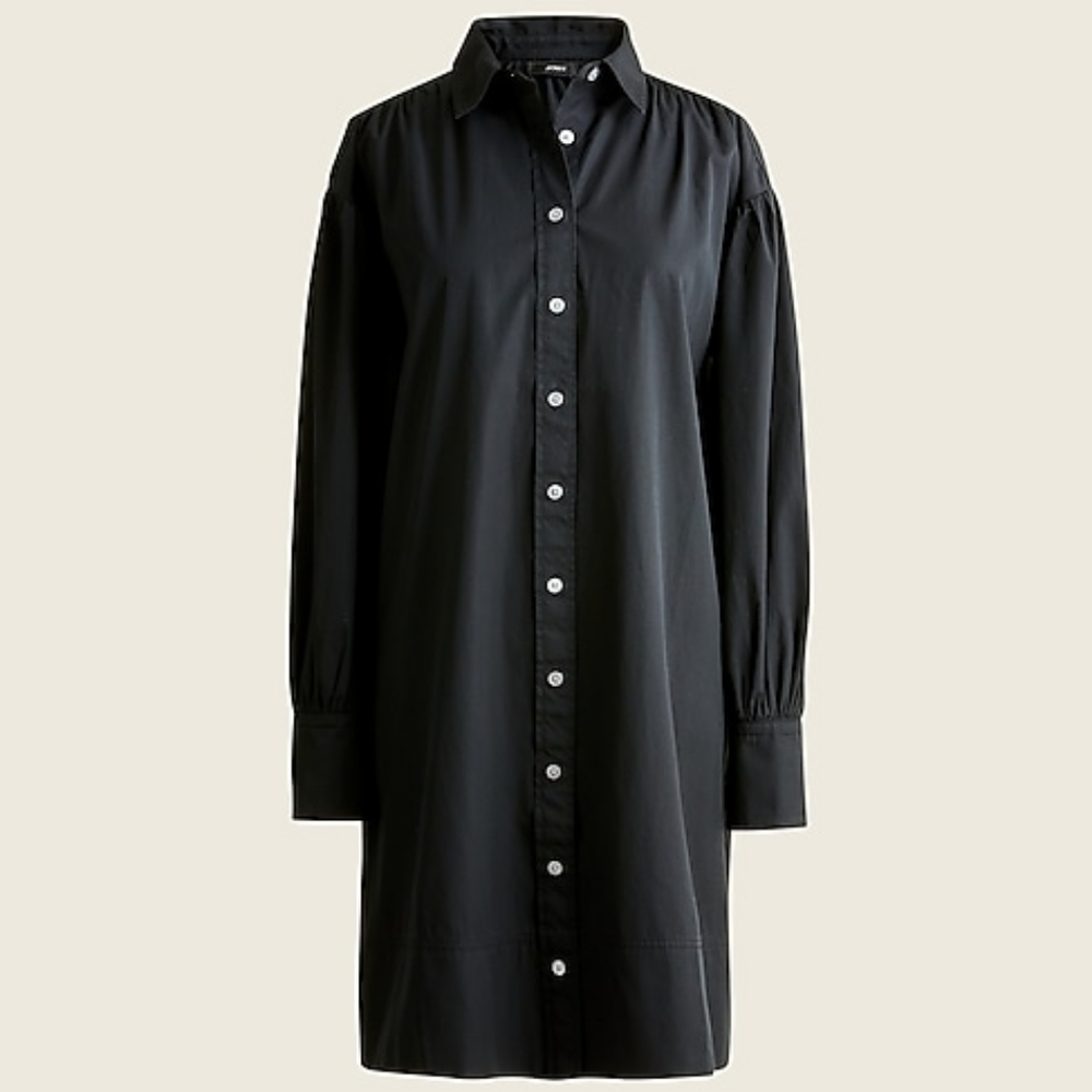J. Crew Cotton Poplin Mini Shirtdress P XXS